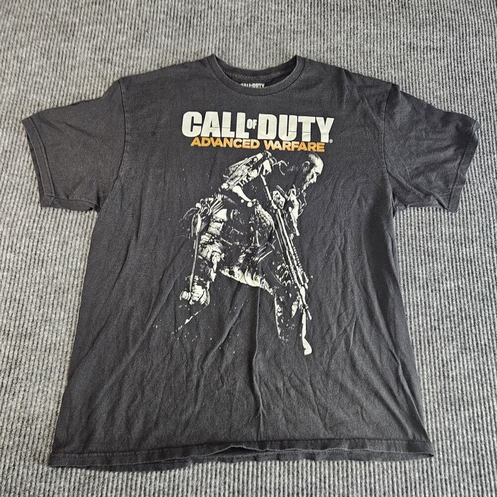 Call of Duty Advanced Warfare Shirt Mens XL Black Graphic Tee Video Game Gamer‎